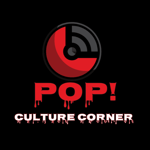 Pop culture corner podcast logo